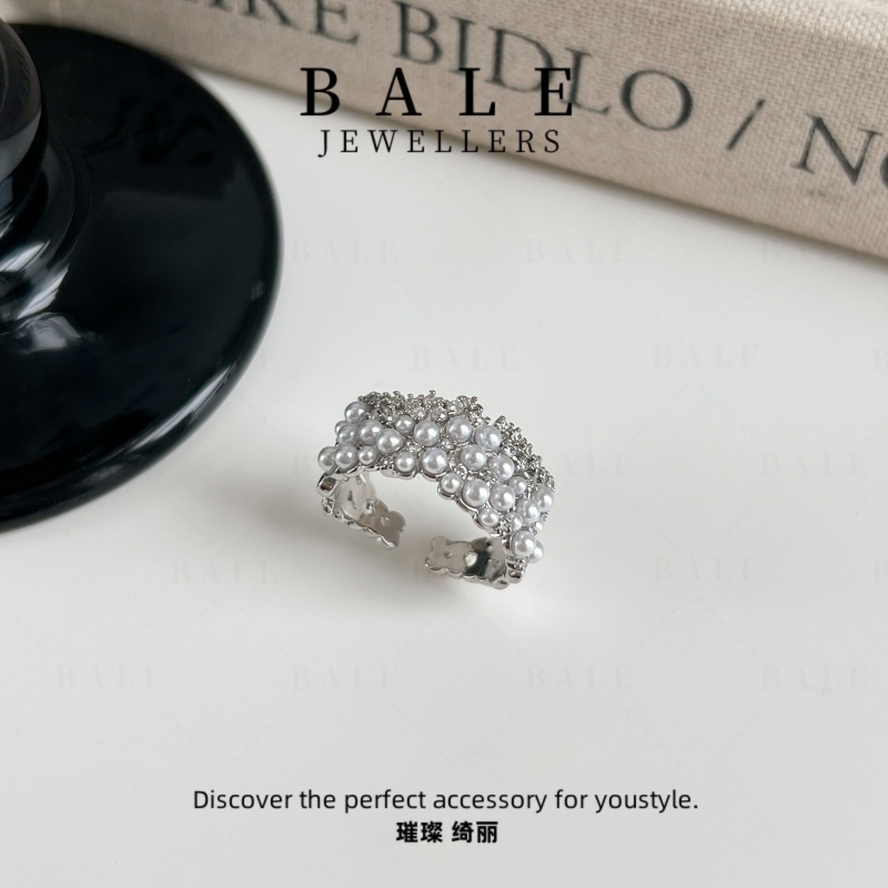 铜合金合成锆石戒指 T0473 轻奢时尚复古小众欧美个性指环