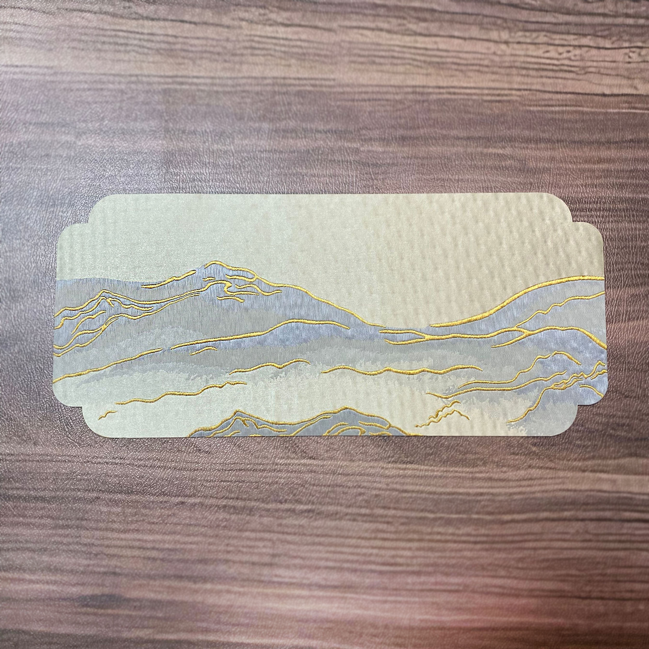 茶席新中式茶几干泡布艺茶席茶桌垫中式餐垫16x36cm