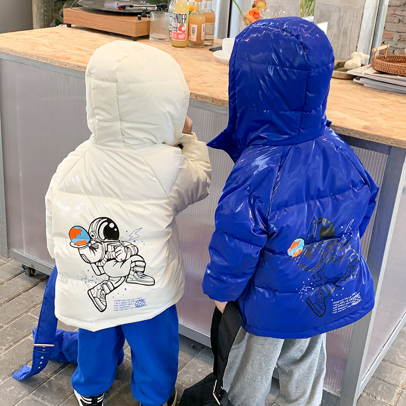 新款冬季儿童亮面羽绒服中大童免洗防污外套男女童加厚保暖童装