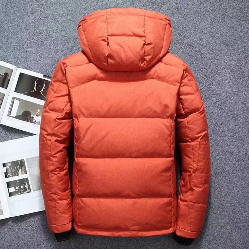 波司断码羽绒服男士户外短款2023年冬季新款加厚保暖韩版潮流白鸭