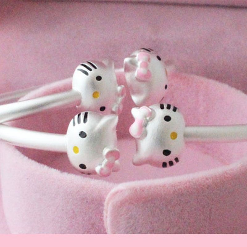 925银手镯 手镯helloketty女手环韩版时尚手饰