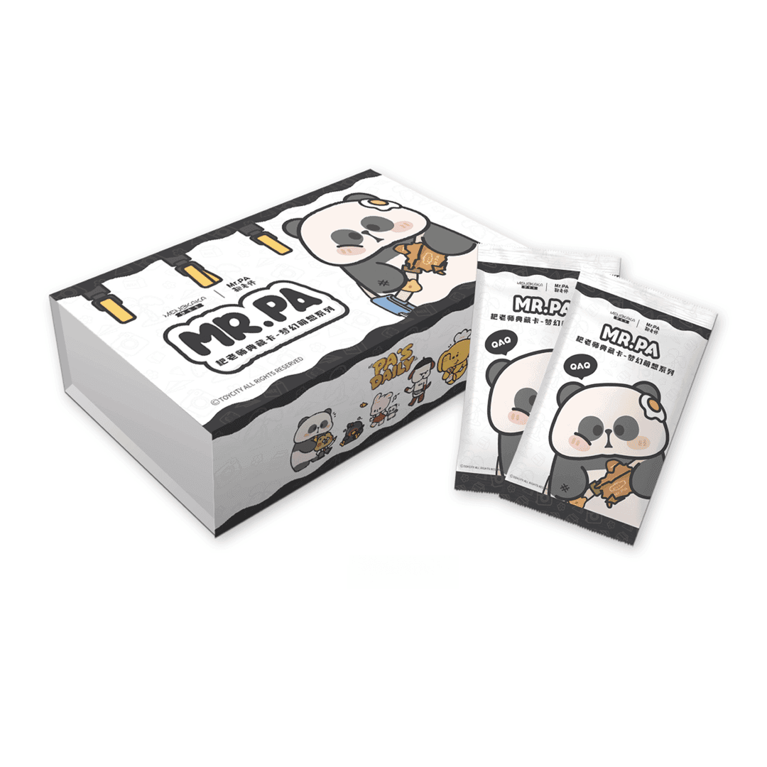 梦卡卡 Mr.PA《耙老师》熊猫典藏盲盒收藏卡牌