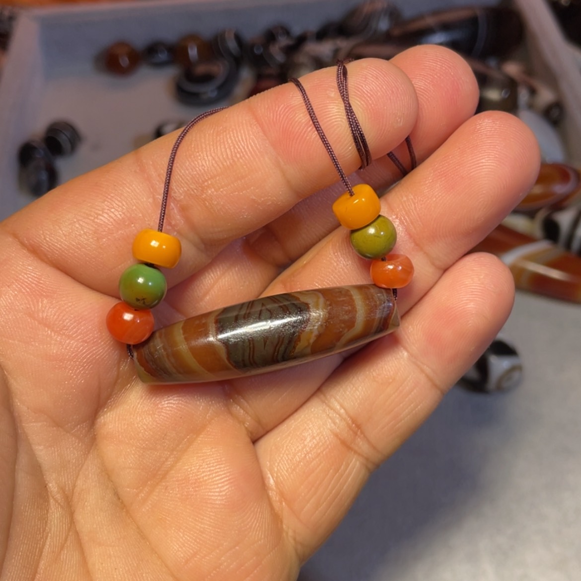 【闪购商品】玛瑙/玉髓项链未镶嵌?****在