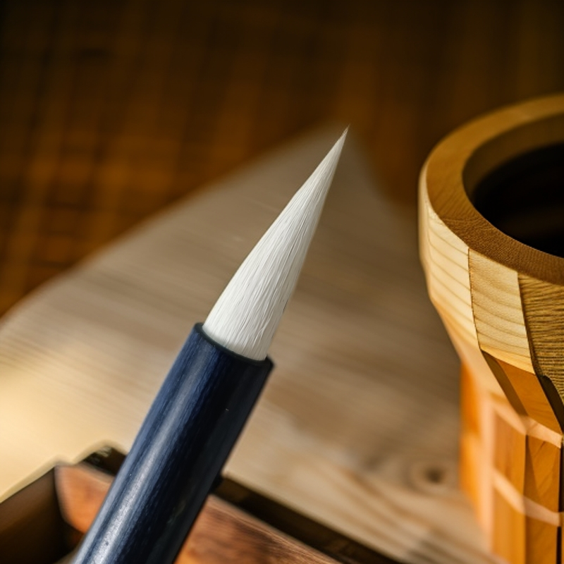 溢清阁特制精品兼毫毛笔两种，口径1厘米，出锋3.5厘米，初学者必备