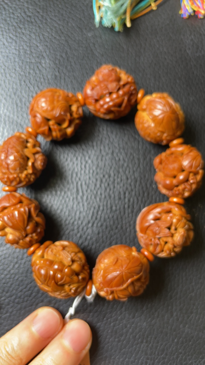 九鲤核雕作品2.3