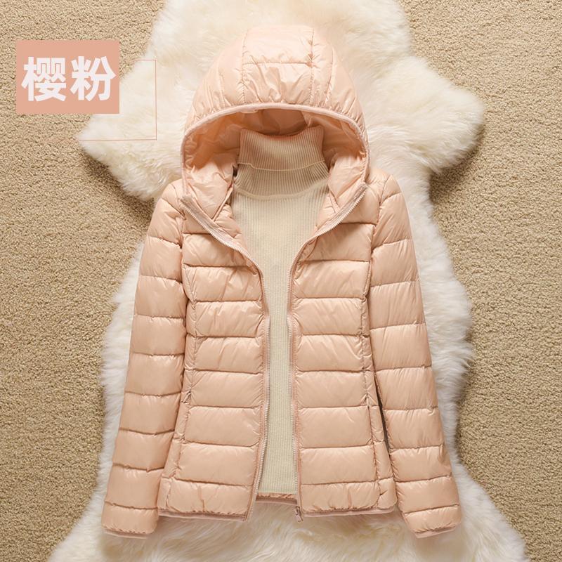 波斯登羽绒服轻薄羽绒服女短款连帽2023新款立领轻便修身薄款大码