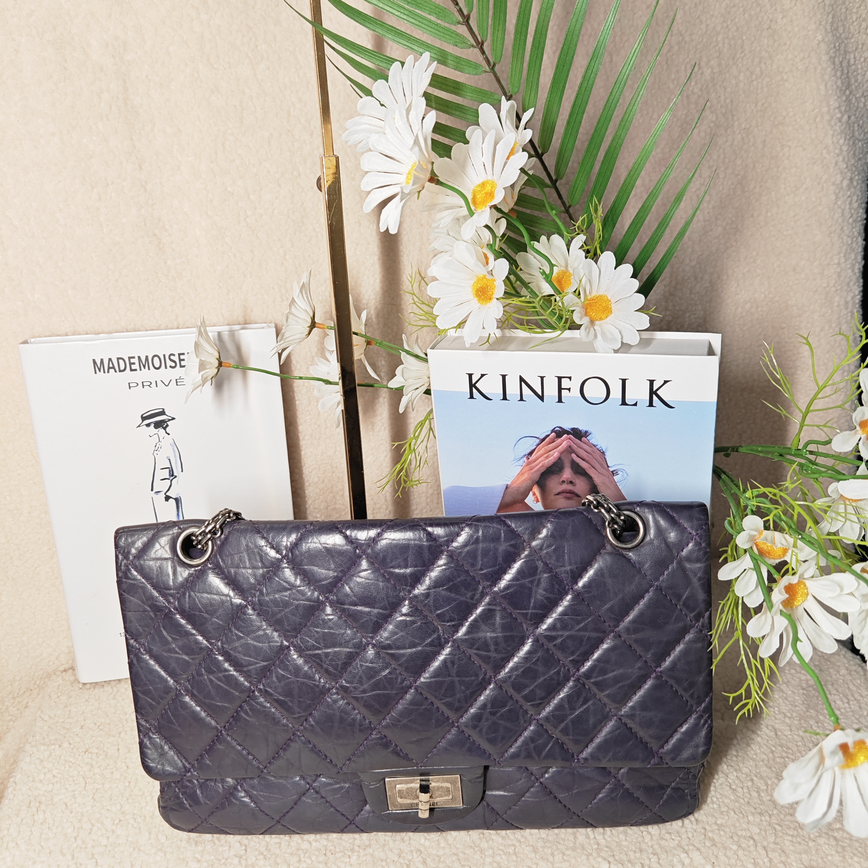 95新 Chanel/香奈儿 且曼中古 chanel大号2.55