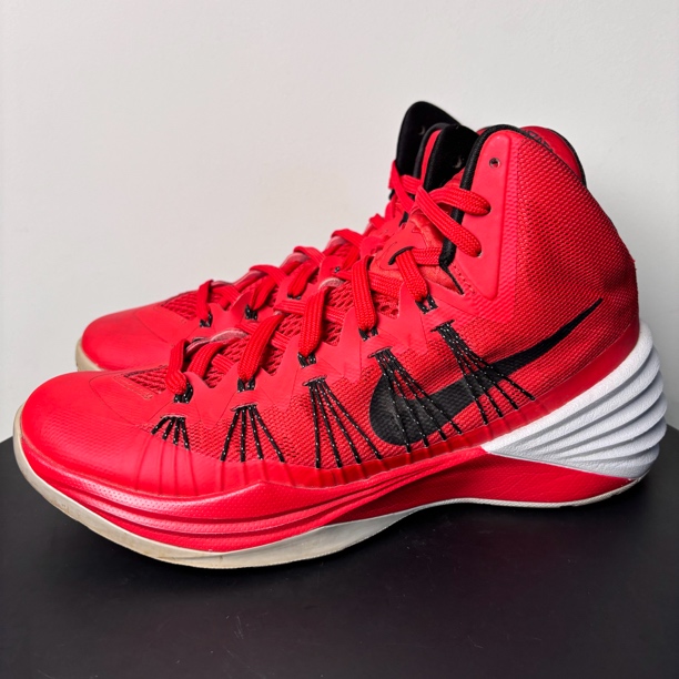 95新 NIKE/耐克 42码 hd2013 黑红 正品 中古篮球鞋 鞋身小剐蹭