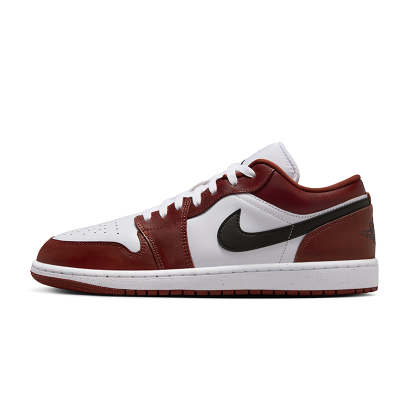 NIKE/耐克男子复古酒红色 AJ1 低帮休闲潮流运动板鞋HF3148102