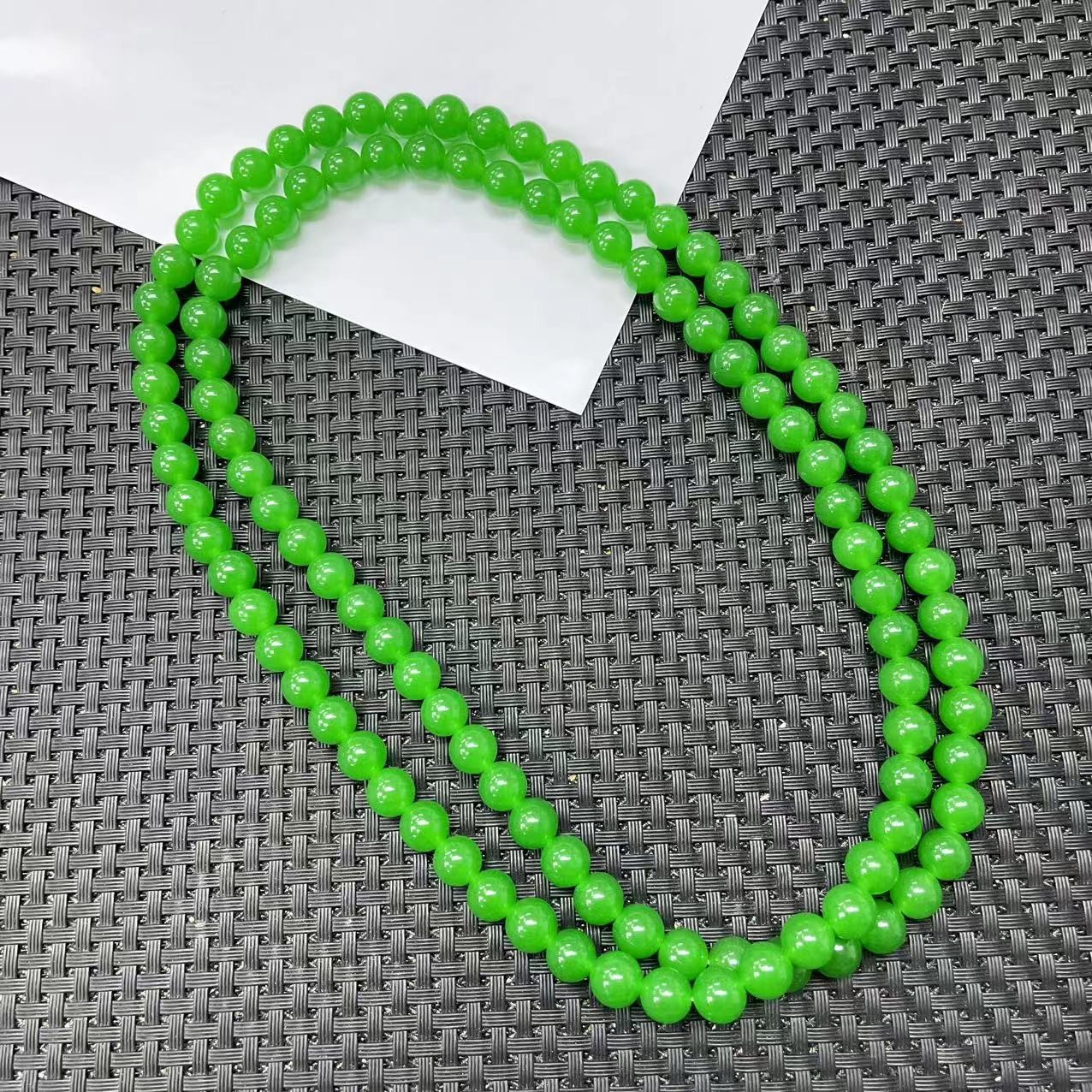 【大喜儿】深绿色8*108项链-12WQ538