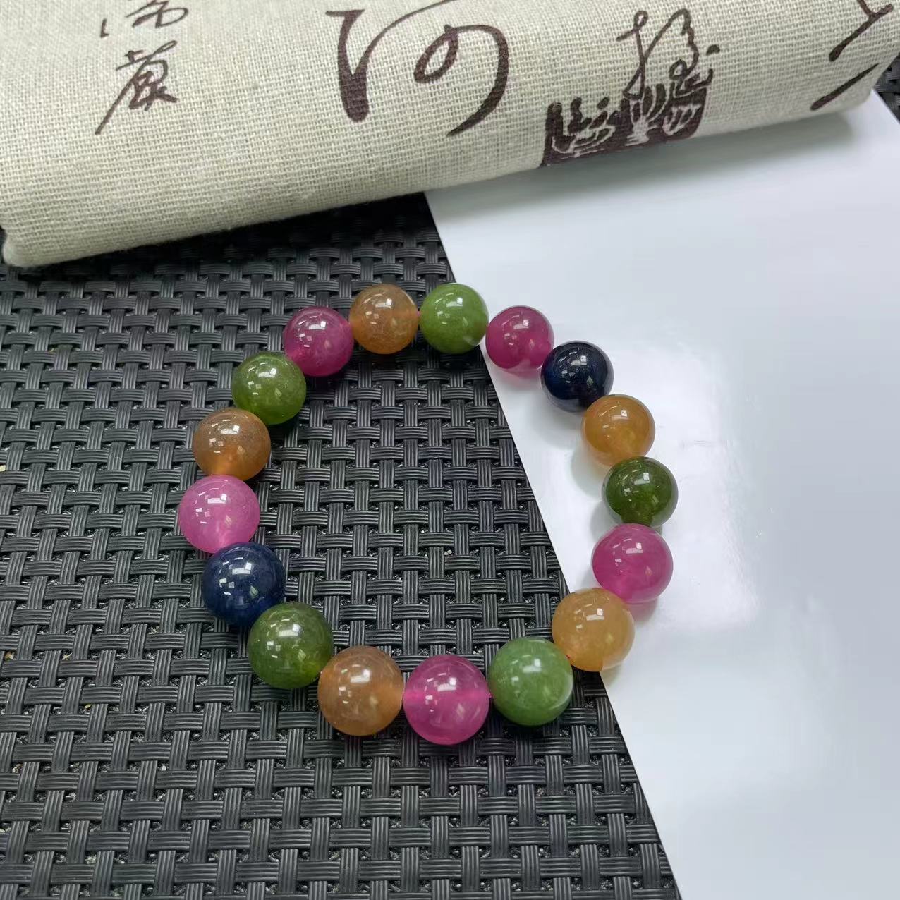 彩虹色12m手链-12WQ10