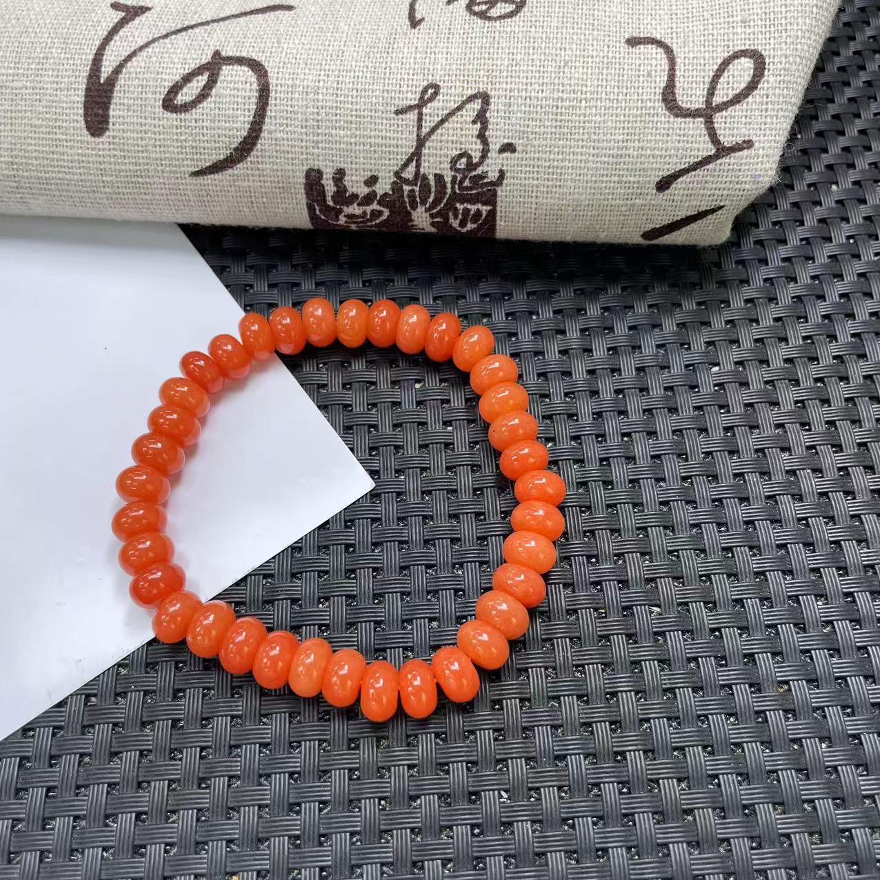 柿子红算盘8m手链-12WQ55