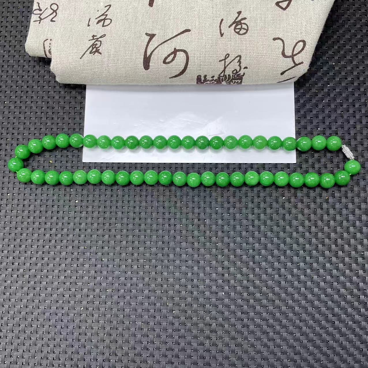 【大喜儿】透蜡绿10m项链-12WQ167