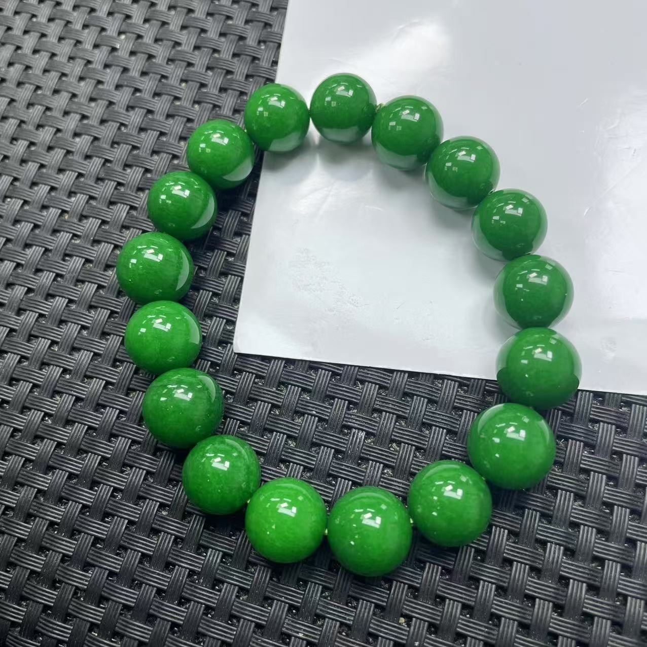 【大喜儿】正绿色12m手链-12WQ851