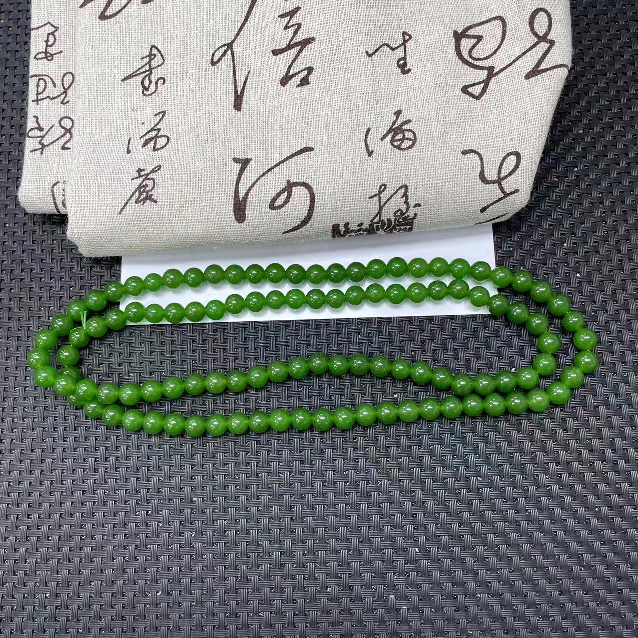 【大喜儿】娥绿色8*108项链-12WQ242