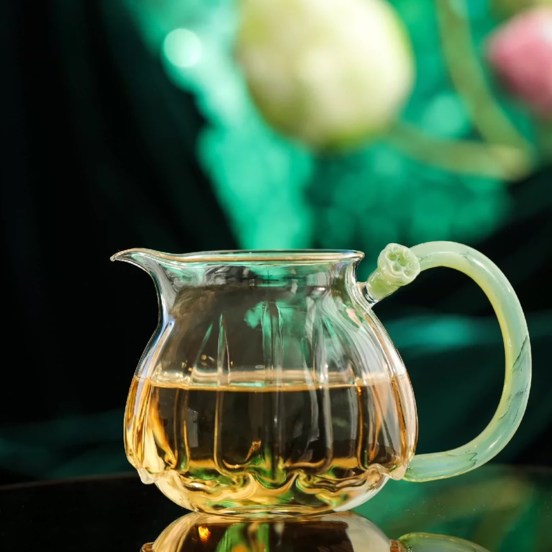 禾器莲君茶海凤颜青玉 公道杯茶具