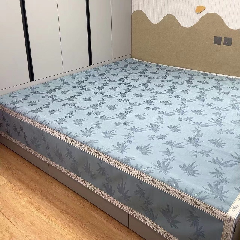 （中式国风）高端轻奢雪尼尔四季榻榻米床盖炕盖 透气防滑 可定制