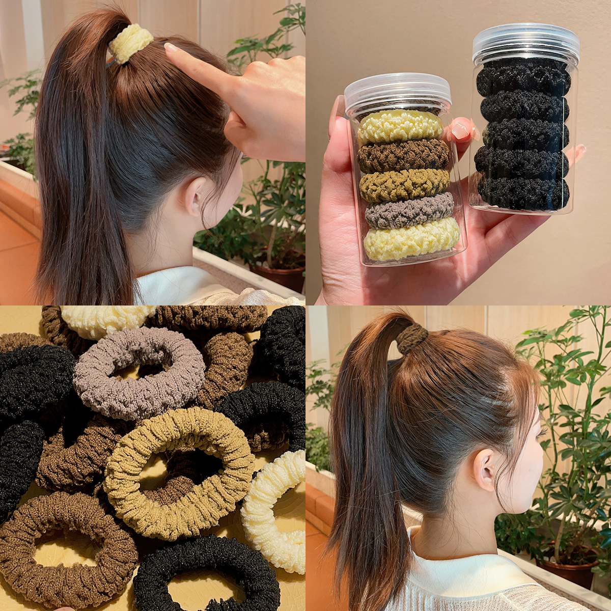 高马尾发绳女扎头发皮筋头绳2023新款高端高弹力耐用发圈加粗头饰