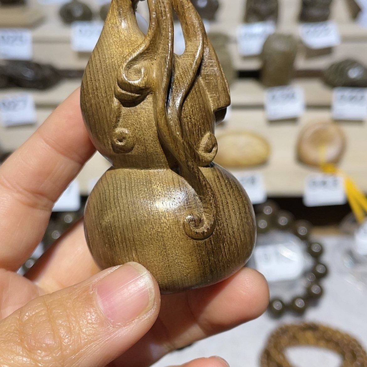 【闪购商品】金丝楠把件沙**明