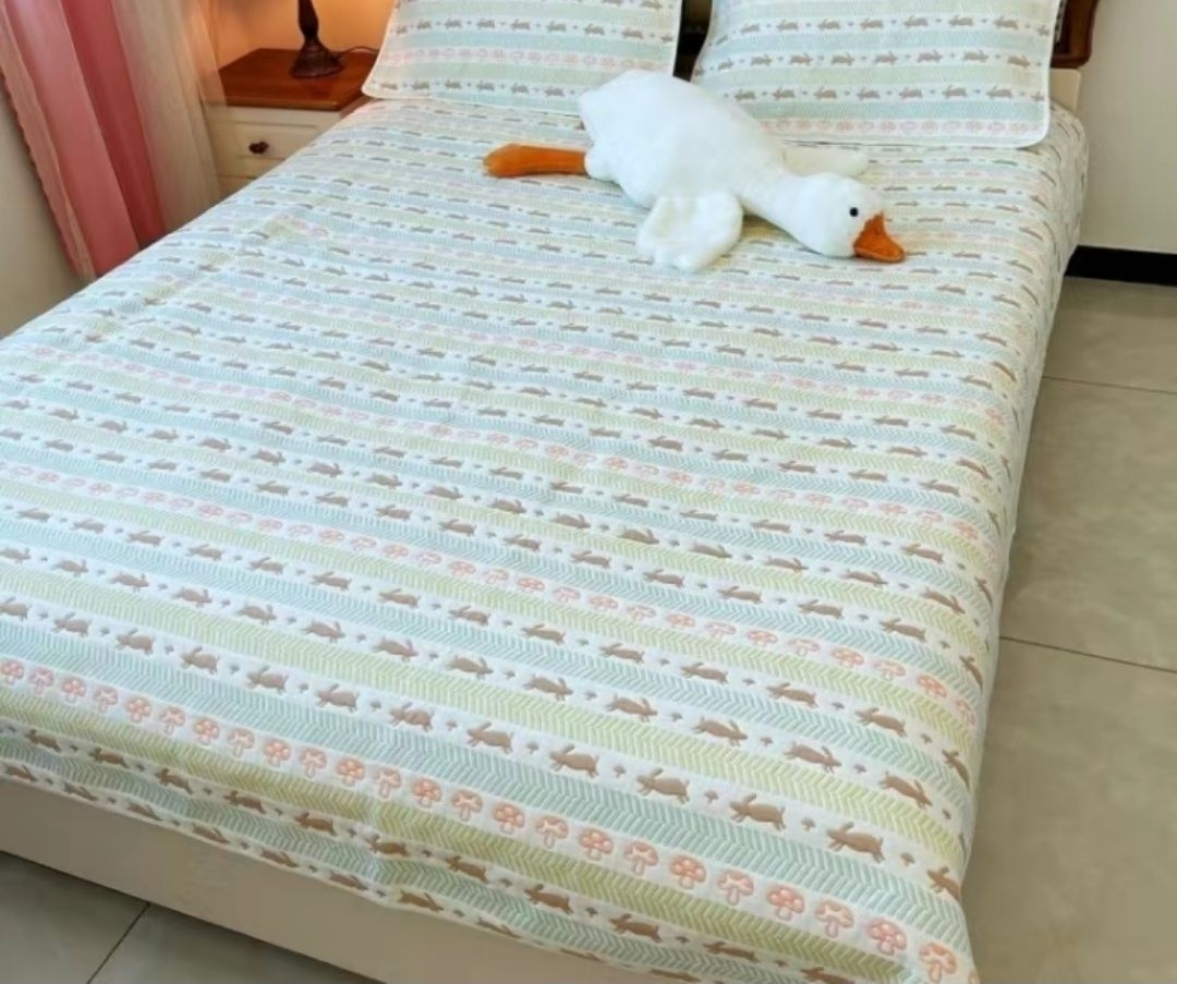 【2*2.4/2.2*2.4米】六层纱布软席床盖a类加厚可机洗纱布床盖单软席