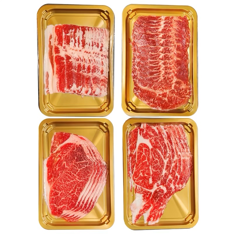 【套餐】澳洲和牛谷饲安格斯牛原切食材组合牛肉片烤肉寿喜锅800克