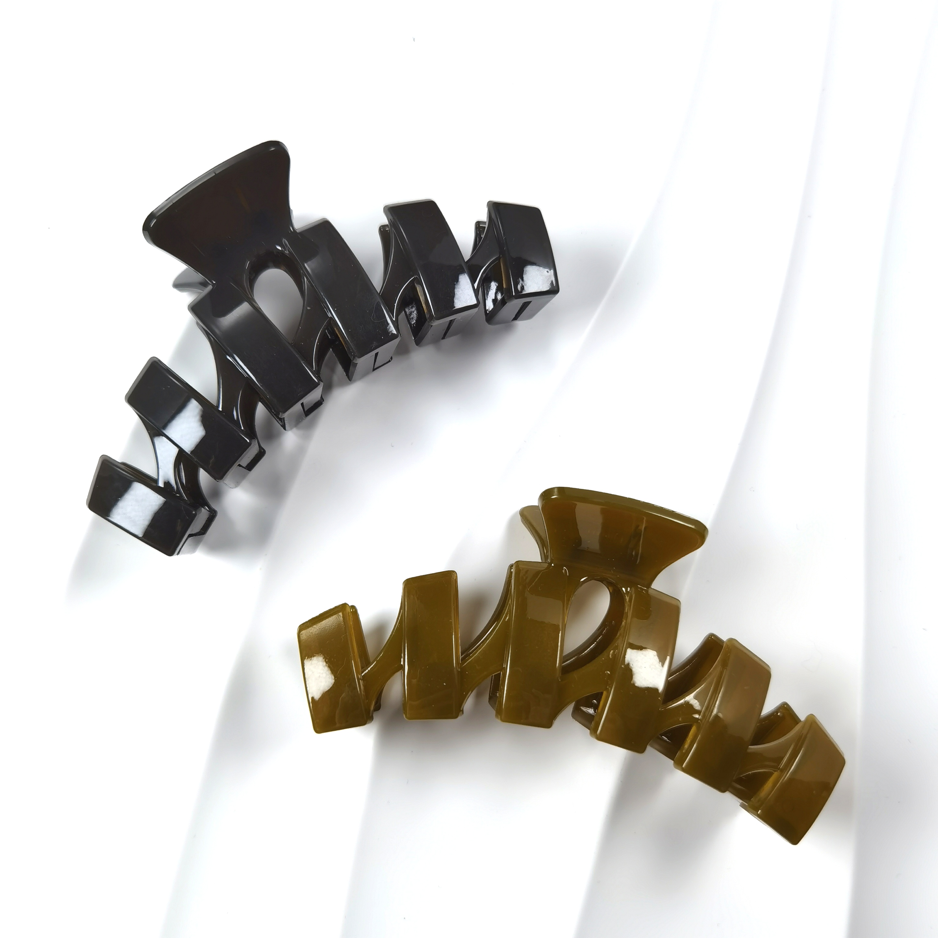 韩国 东大门 波浪设计感ins风简约百搭高级感大号抓夹