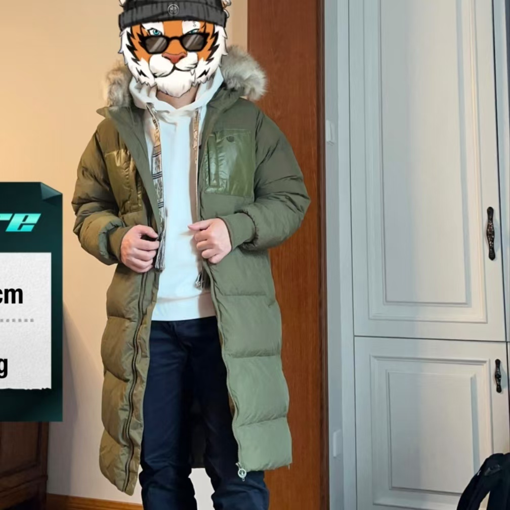 adidas阿迪达斯 三叶草 纯色刺绣拉链连帽羽绒服外套 男款 绿色