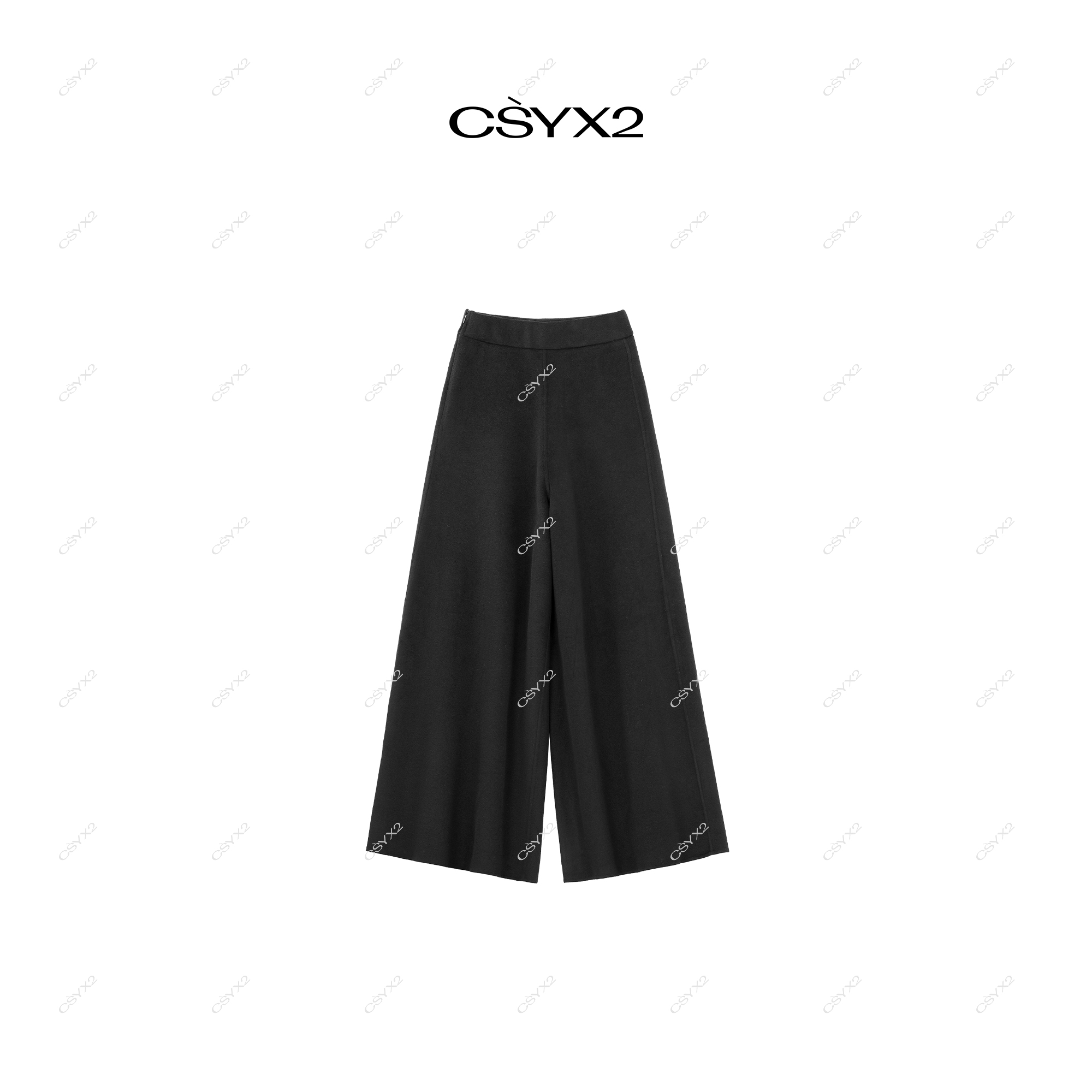 CsyX2-2025A/W 秋冬新品 侧缝线甩甩羊绒空气裤CA4DK010