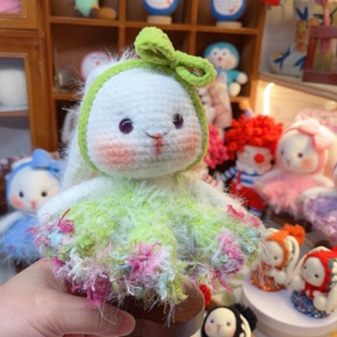 钩针编织毛线玩偶手工DIY钥匙扣挂件