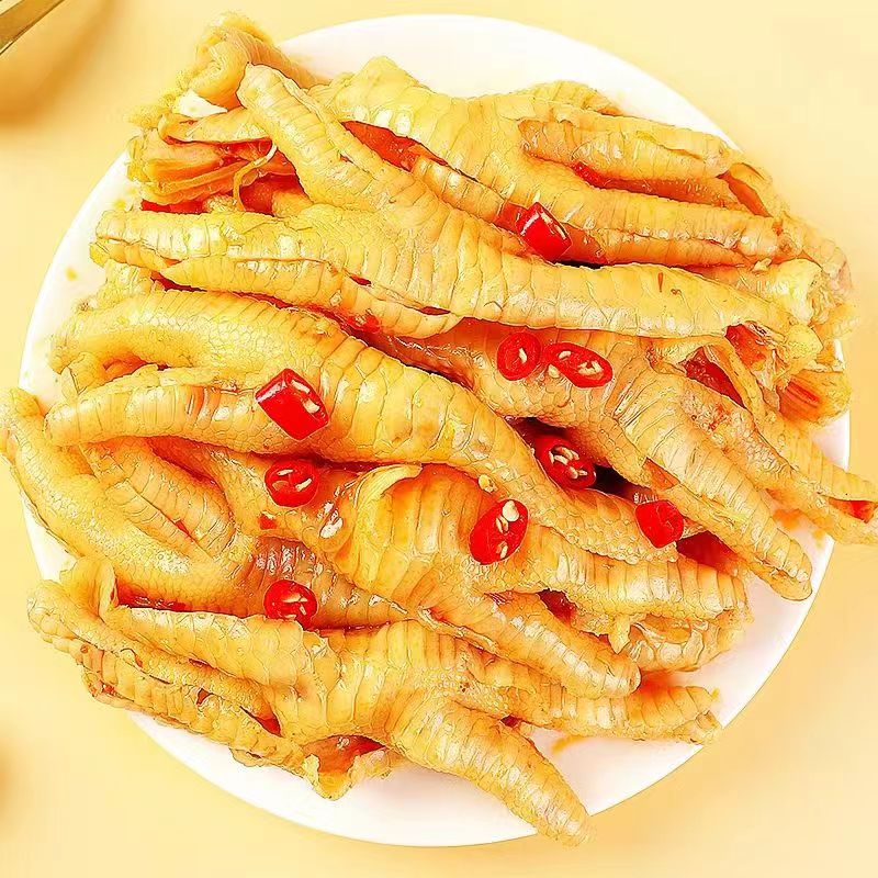 柠檬无骨鸡爪蒜香鸡爪网红罐装酸辣脱骨鸡爪休闲解馋追剧代餐零食