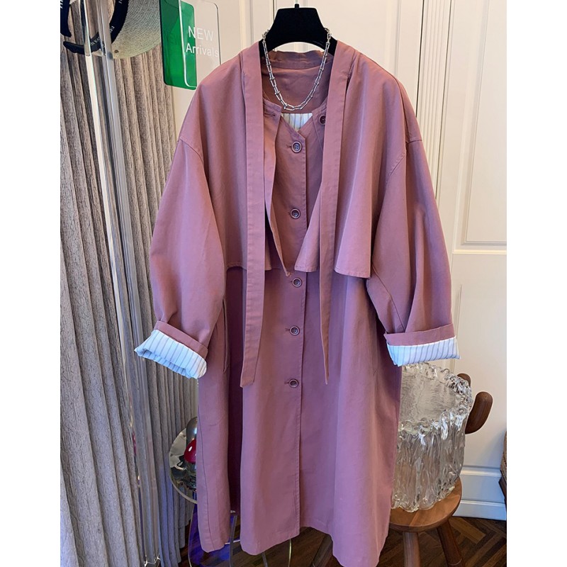 高级感英伦风中长款风衣女韩版气质时尚宽松休闲大衣外套秋季新款