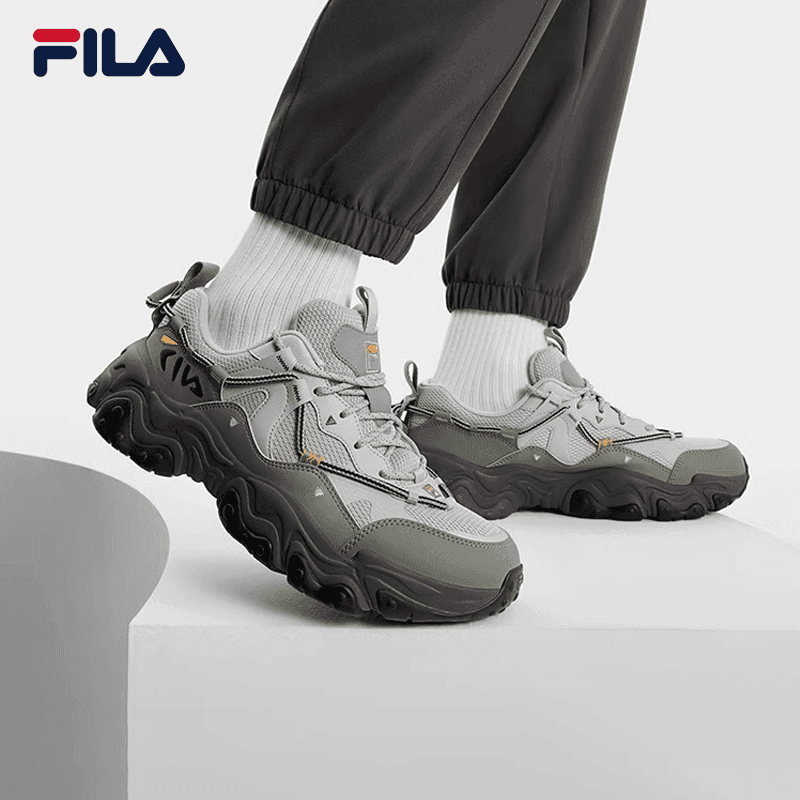 FILA斐乐男鞋【FLUID5猫爪5代】2024秋季琥珀流光运动老爹鞋运动鞋