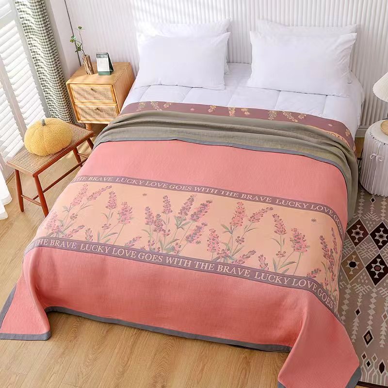 特价爆款六层纯棉纱布床盖软凉席【240X250】四季通用床盖