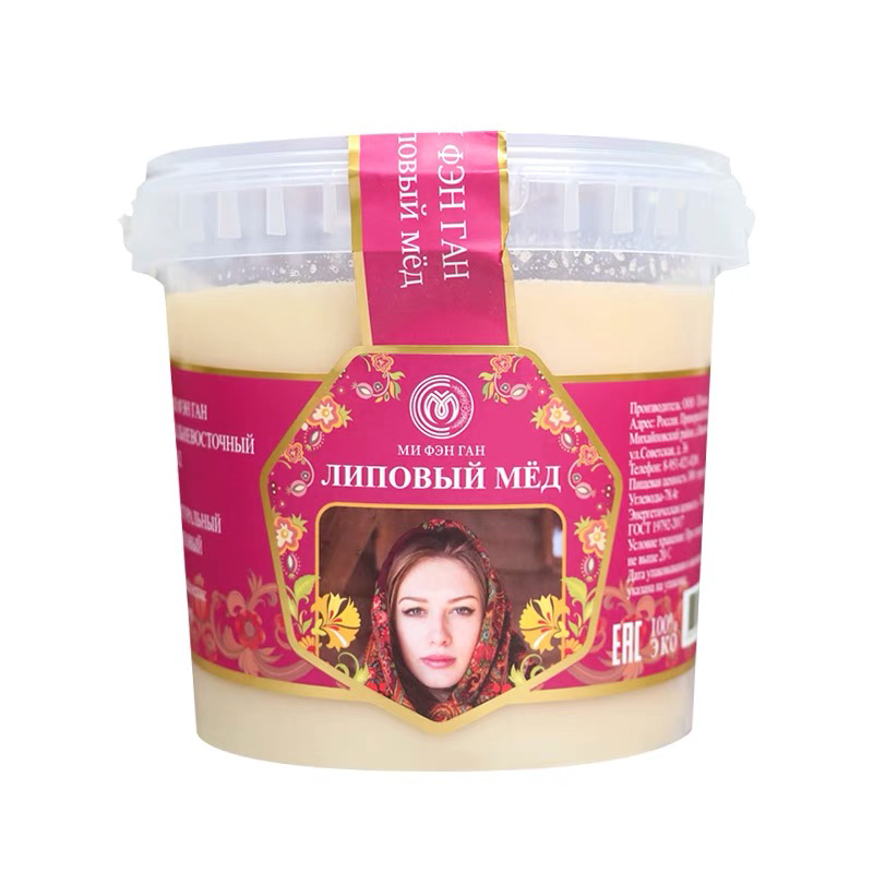 蜜风港牌俄罗斯国家馆进口椴树结晶蜂蜜1.25kg（1罐）