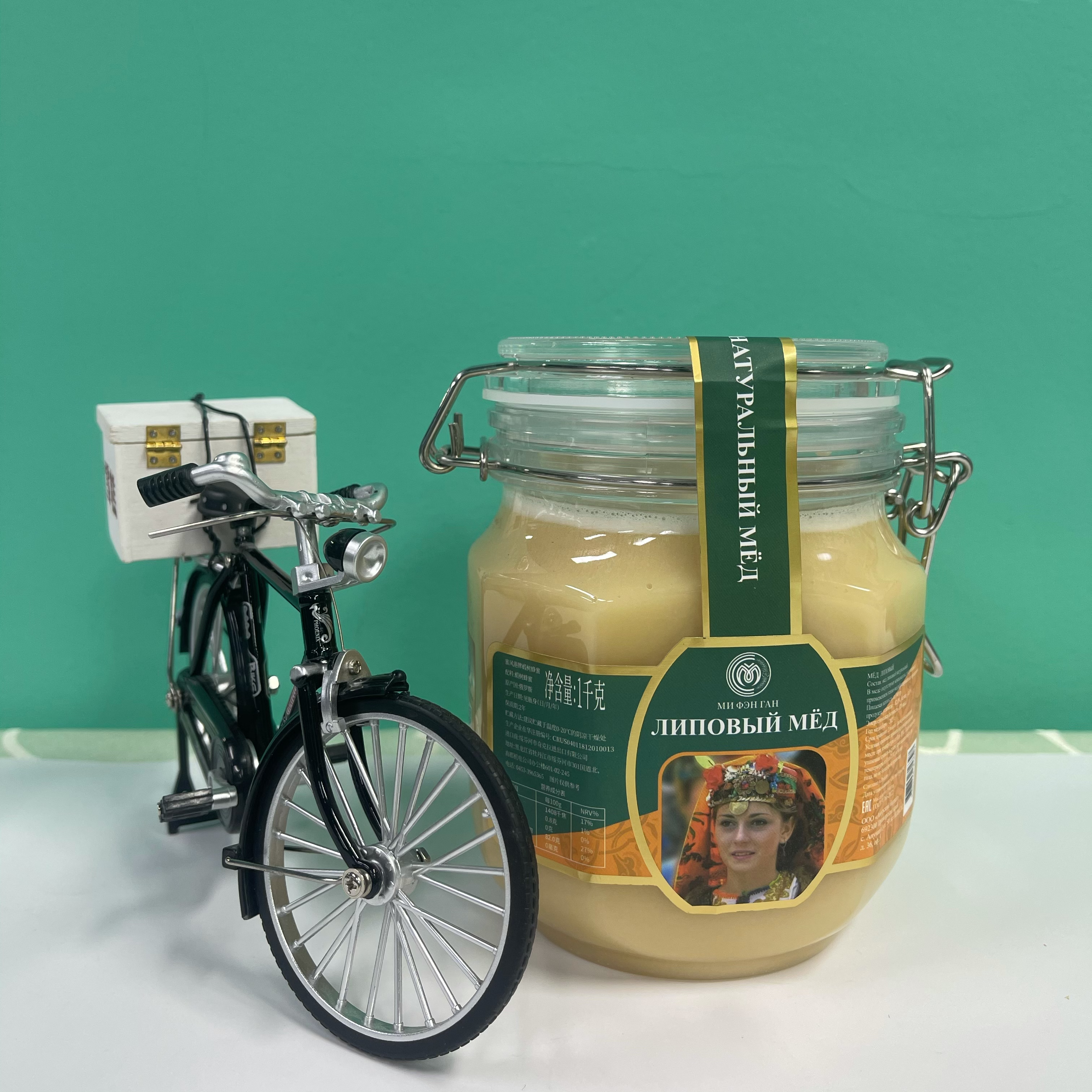 蜜风港牌俄罗斯进口椴树蜂蜜1000g（1罐）