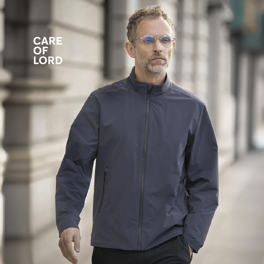 CARE OF LORD领航员春秋款外套男士休闲立领通勤商务弹力夹克7677