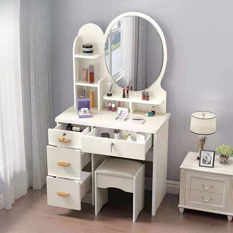 梳妆台2024新款小户型卧室现代简约化妆台收纳柜一体出租屋化妆桌