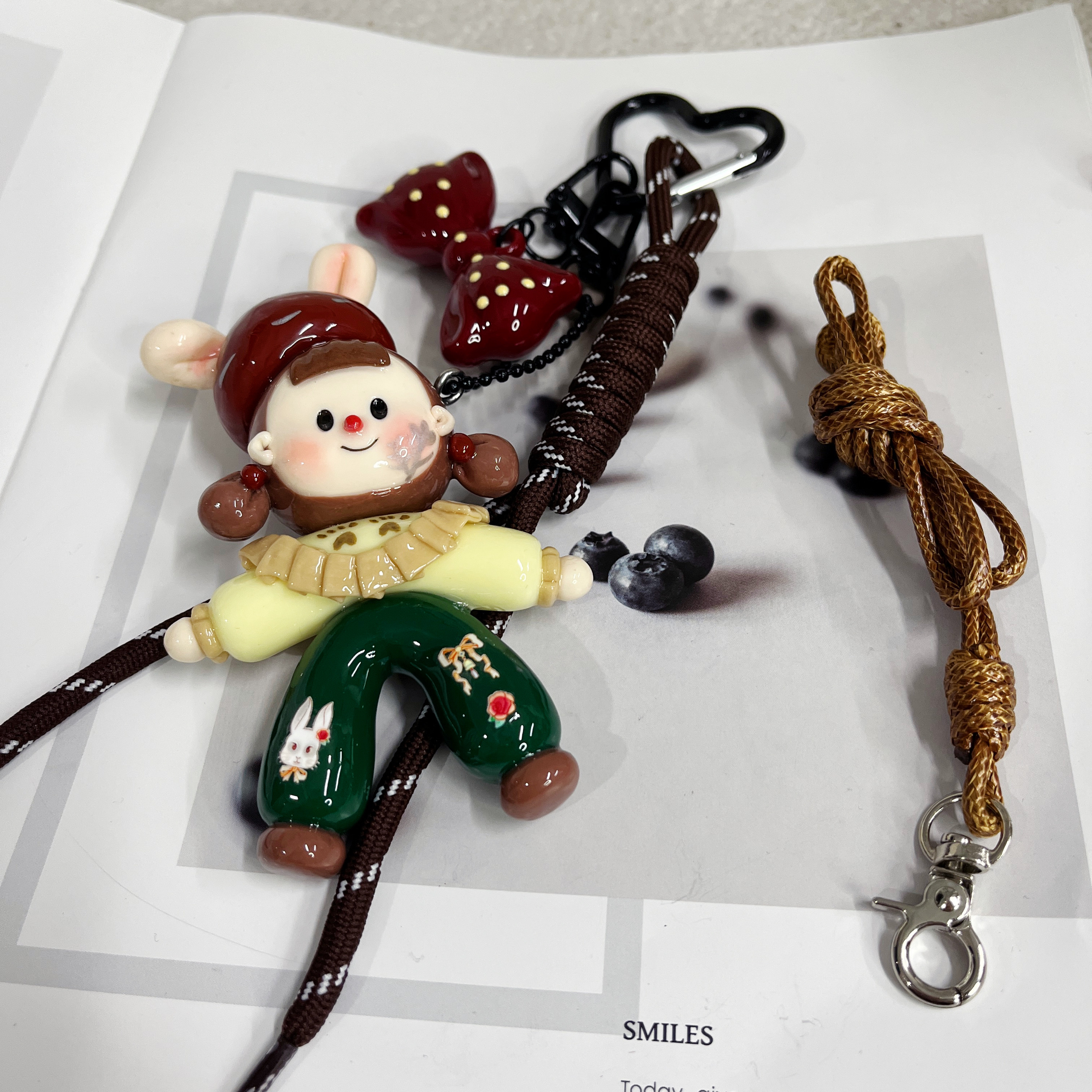 芽怼怼(高高) 挂件 森系兔女孩