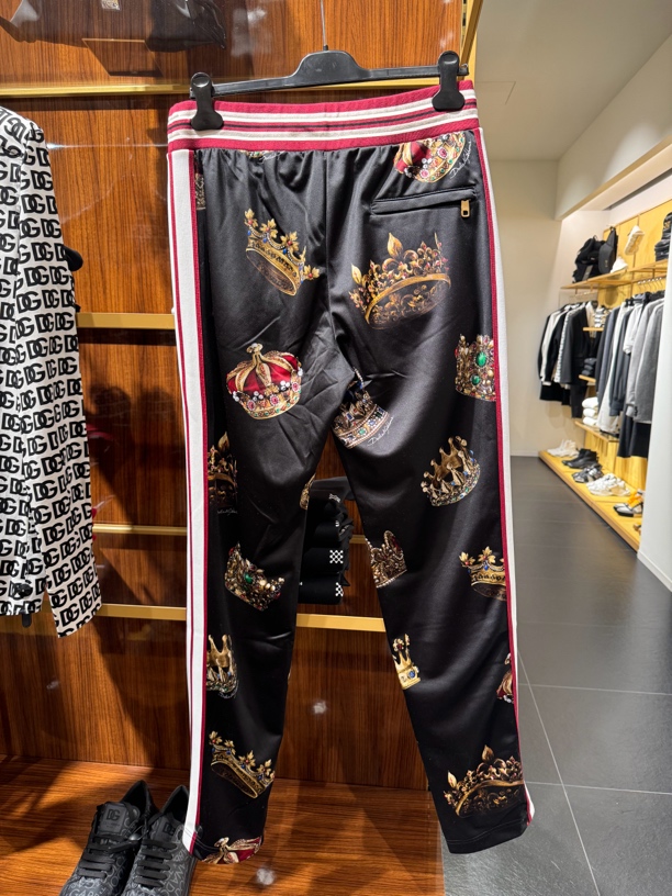 全新未使用D…G蚕丝直筒休闲裤