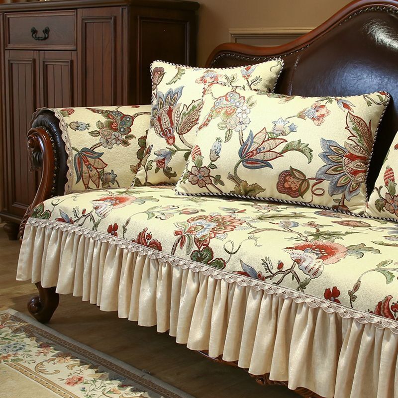美式沙发垫轻奢百搭四季通用123欧式复古田园沙发套罩防滑高档