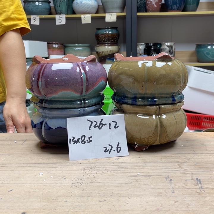 紫砂花盆多肉花盆微瑕12