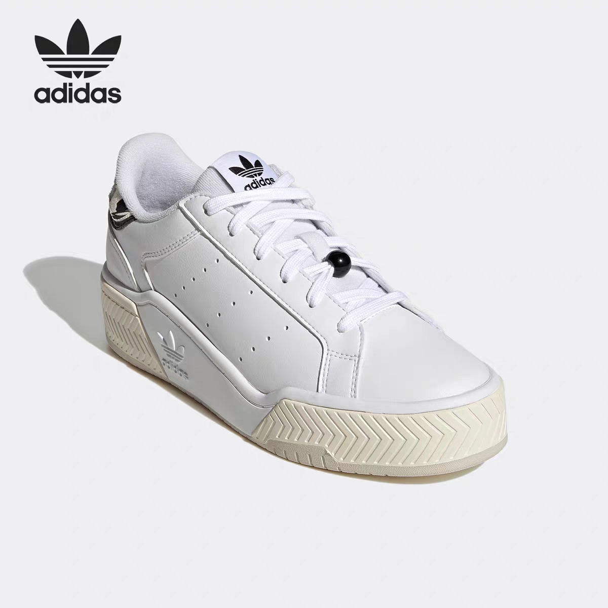 Adidas/阿迪达斯三叶草Court Tourino女子运动板鞋GY9550男款