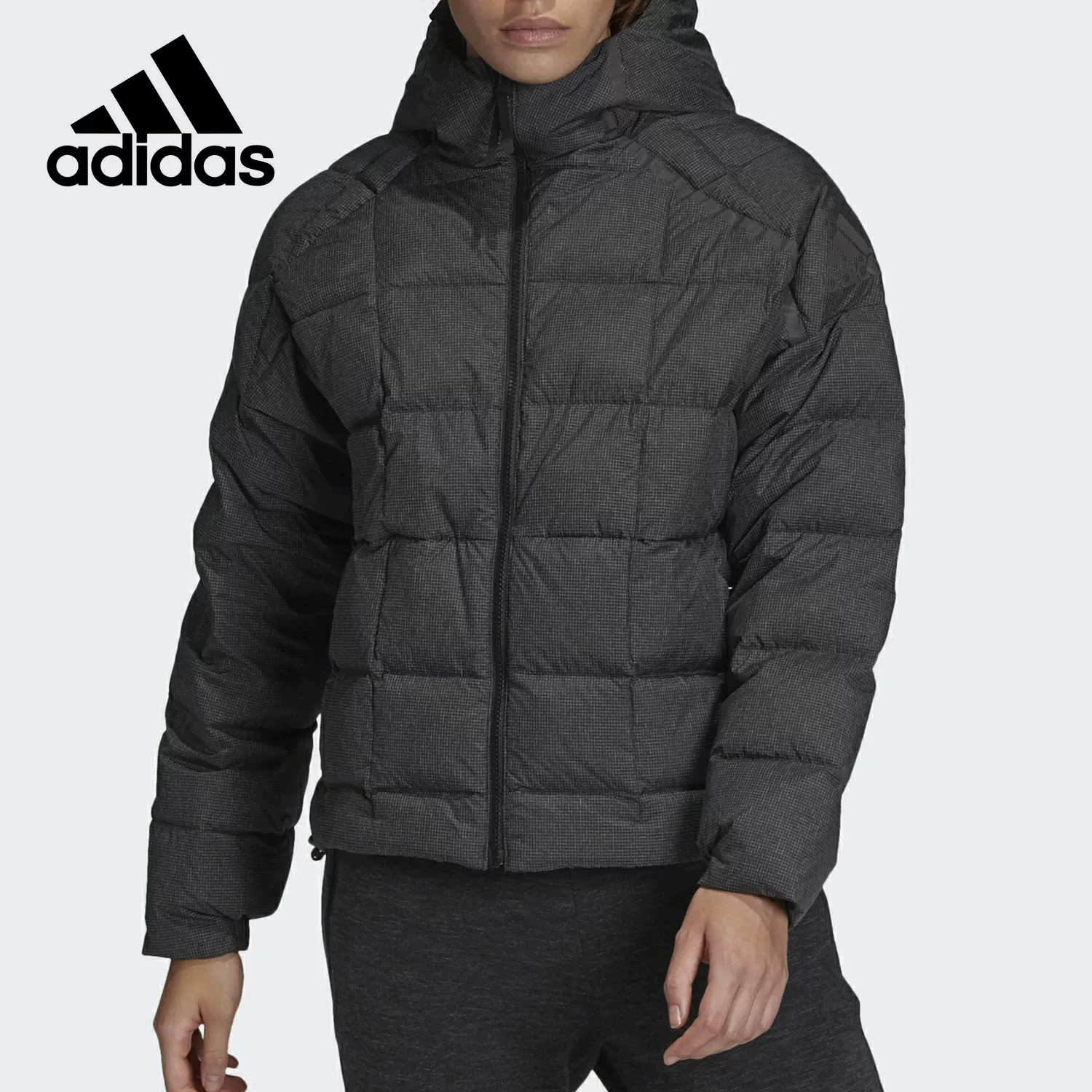 Adidas/阿迪达斯三叶草女款运动夹克外套舒适休闲羽绒服DZ1508