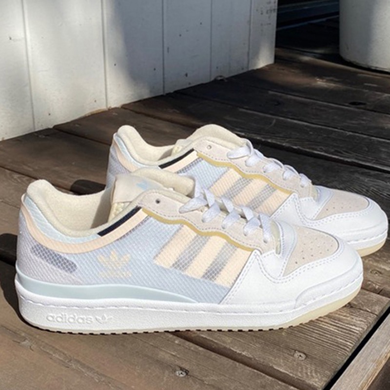 阿迪达斯三叶草女鞋新款小白鞋FORUM运动休闲低帮板鞋潮流FY8014