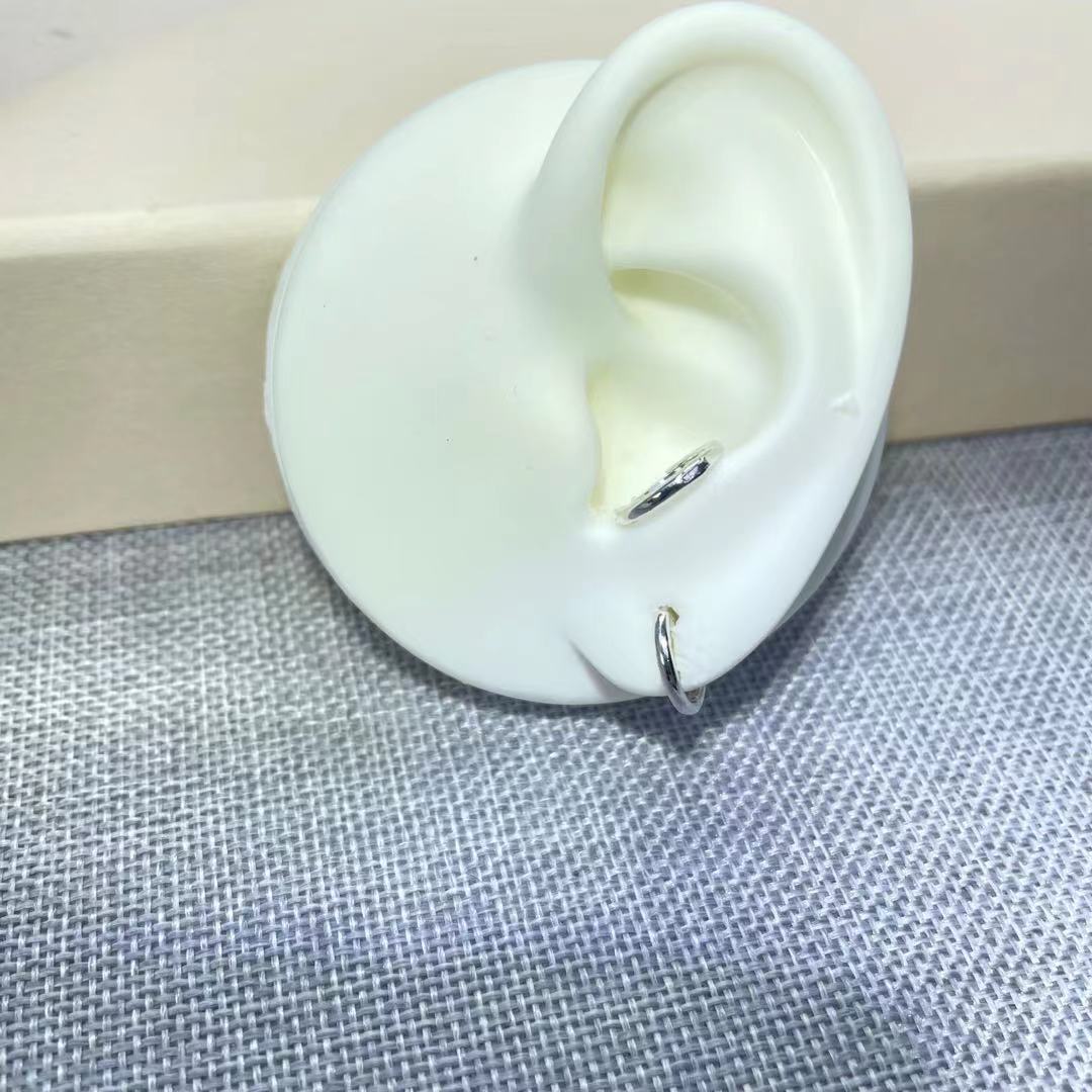 PT950 铂金耳饰 光面耳扣 简约时尚  S 62050