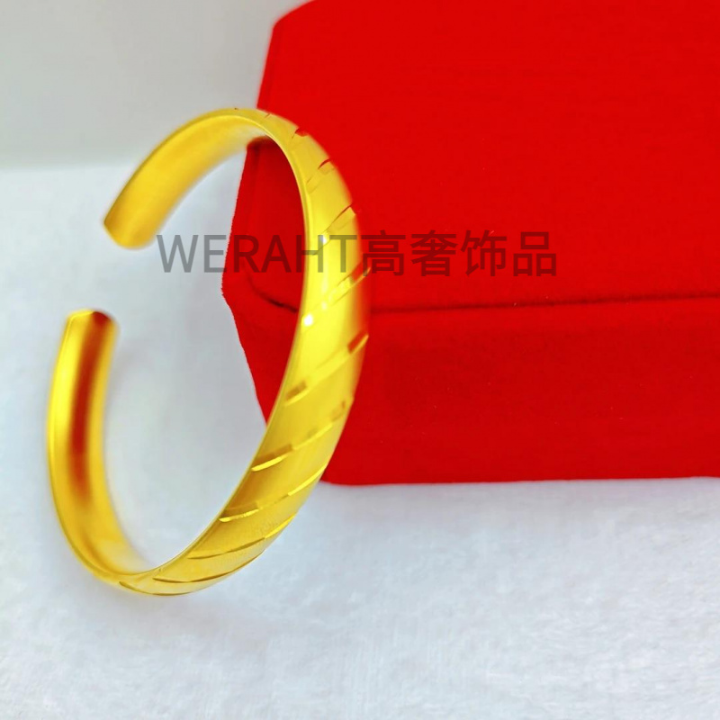 铜合金手镯 流星雨粗开口手镯SZ9087