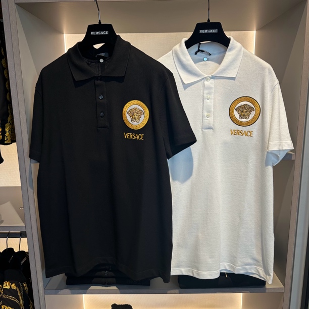 未使用 VERSACE/范思哲 范思哲夏季男士翻领刺绣polo