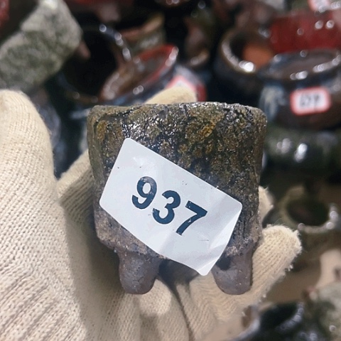 红陶粗陶花盆手工