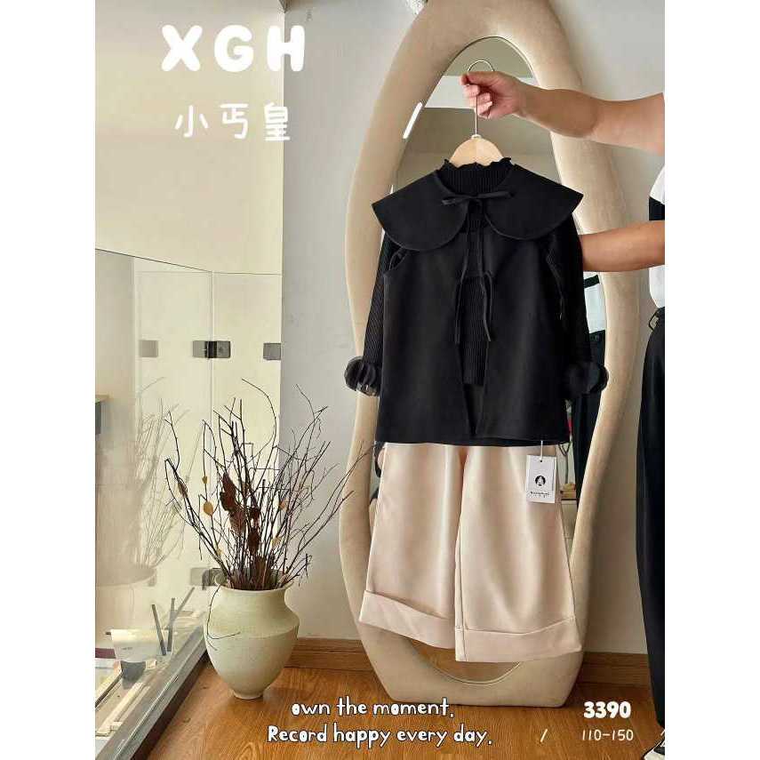 现货    2024秋季新款男童女童休闲套装3390