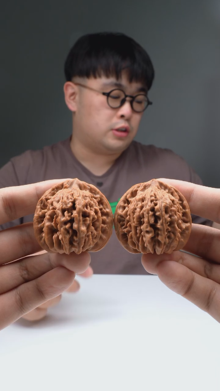 【闪购商品】文玩核桃把件汉高楼42mm无修